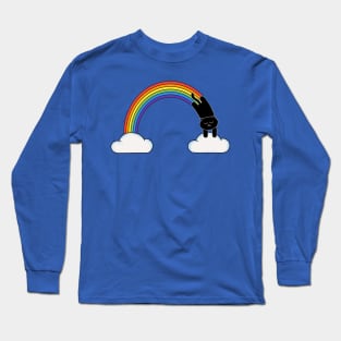 Cat and rainbow Long Sleeve T-Shirt